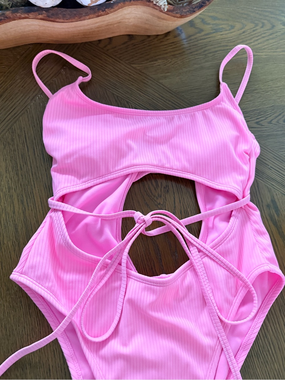 Wild Fable Pink Cutout One-Piece Swimsuit Size Small - Picture 6 of 10